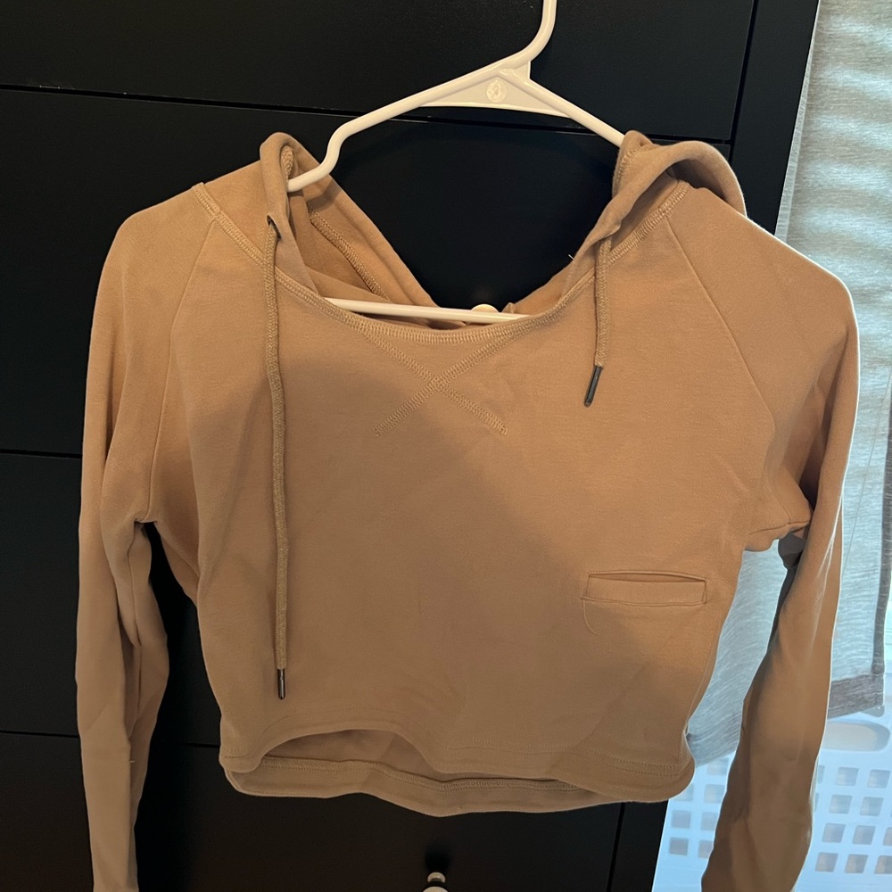 Tan crop sweatshirt